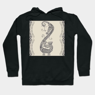 Tribal stylized dragon Hoodie